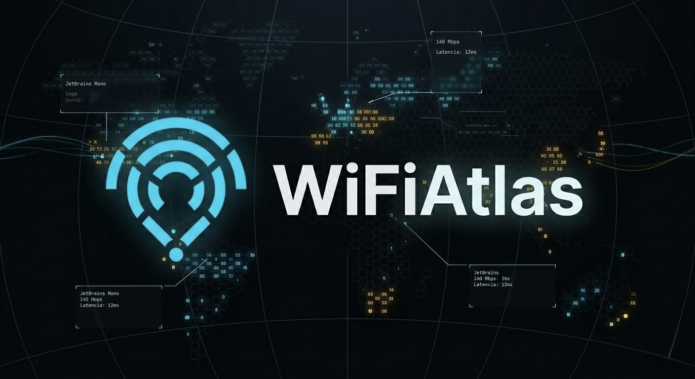 Mapa mundial WiFiAtlas con datos de conectividad